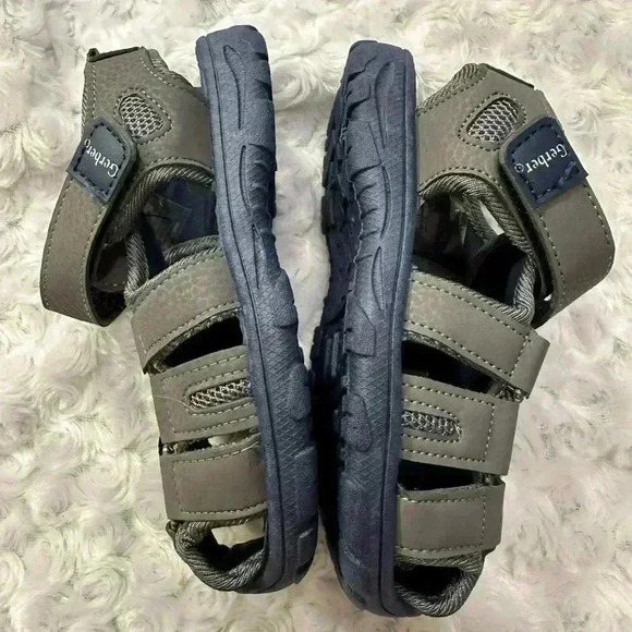 Gerber Boys Caged Grey Athletic Sandals - Picture 3 of 12
